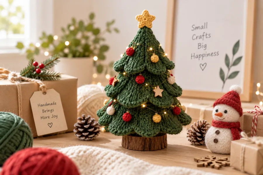 Crochet Christmas tree seasonal kit