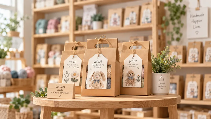 DIY kits displayed on retail shelves